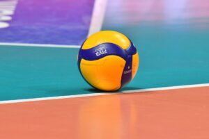 pression d'un ballon de volley